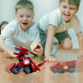 Miniatyrbild 6 av 7: Elektrisk Automatisk Dinosaur Transformerbil red