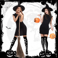 Miniatyrbilde 5 av 11: Halloween Lårhøye Lange Strømper Over Kneet Black