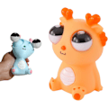 Pikkukuva 1 / 10: Fidget Pop -lelut, Silmät Ponnahtavat Pehmeät Fidget -lelut Orange
