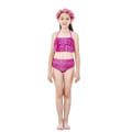 Miniatyrbild 3 av 5: 3-delat set flickor sjöjungfrusvans bikini badkläder set STYLE 7 130cm