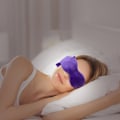 Miniatyrbillede 4 af 4: Blød Tryk Søvnmaske, Lysblokerende Design til Søvn, Rejser & Afspænding purple