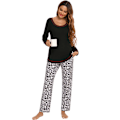 Miniatyrbild 1 av 4: Rutig set för kvinnor Warm Pjs Set black M