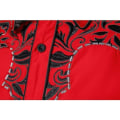 Miniatyrbild 3 av 5: Herrar Western Cowboy Skjorta Mode Slank Passform Design Red 1 2XL
