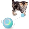 Miniatyrbild 1 av 10: Interaktiv kattboll, automatisk 360° självroterande rullande boll Blue