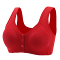 Miniatyrbilde 1 av 5: BH for kvinner med frontlukking, pluss størrelse, blonder, full dekning, underwire, uten fôr RED 46/105