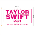Pikkukuva 2 / 5: Taylor 2024 -lippu 3x5 jalkaa, vaaleanpunainen, muusikkolippu TL023-DP-QZ2003