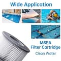 Miniatyrbillede 4 af 5: 2 stk. Hot Tub Filter til MSpa Oppustelige Pools 2PCS