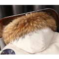 Miniatyrbild 5 av 10: HERR Tjock Vinterjacka, Varm Parka med Huva White 2XL