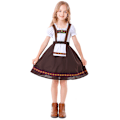 Pikkukuva 1 / 10: Tyttöjen 2-osainen Baijerilainen Oktoberfest-asu Saksalaisten Dirndl-mekkojen kanssa M