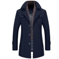 Miniatyrbild 1 av 2: Herrar Herringbone Tweed Lång Kavaj Navy blue L