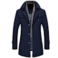 Miniatyrbild 1 av 2: Herrar Herringbone Tweed Lång Kavaj Navy blue M