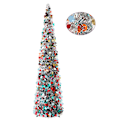 Miniatyrbild 4 av 5: 5FT Pop Up Julgran i Glittrande Metall, Vikbar Färgglad Colorful