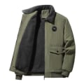 Miniatyrbild 1 av 5: Corduroy Sherpa Trucker Jacka för män dark green L