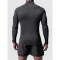 Miniatyrbillede 3 af 8: Mænds Langærmet Trøje med Lynlås - Hurtigtørrende Sweatshirt Black 4XL