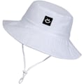 Pikkukuva 1 / 4: Vauvan aurinkohattu hymynaamalla UPF 50+ taaperoikäisten bucket-hattu pojille ja tytöille white 48