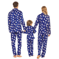 Miniatyrbilde 3 av 5: Julepyjamas for familien - Julepyjamas i matchende sett Blue-Mother L