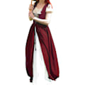 Pikkukuva 4 / 5: Naisten keskiaikainen renessanssipuku pitsillä, cosplay-mekko Wine Red L/XL