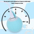 Miniatyrbild 4 av 10: Interaktiv kattboll, automatisk 360° självroterande rullande boll Blue