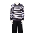 Miniatyrbillede 3 af 9: Pugsley Addams Kostume Dreng Wednesday Kostume Adults M