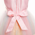 Miniatyrbild 5 av 9: Blomsterflickors klänning Enhörning Regnbåge Pageant Princess Party pink 170cm