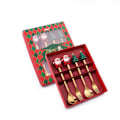 Miniatyrbild 1 av 8: 4-pack Jultema Julmotiv Sked och Gaffel Set Style 3