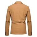Miniatyrbilde 3 av 4: Herre En Knapp Dressjakke Ensfarget Blazere Slim Fit Lettvektsjakker Blazer Khaki L