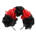 Miniatyrbillede 2 af 3: Halloween Blomster Hårbånd Kunstige Blomster Hovedbeklædning Red