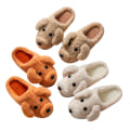 Miniatyrbild 3 av 4: Söta Teddy Animal Tofflor för kvinnor Hustofflor white US 8