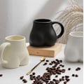 Miniatyrbilde 4 av 7: Morsom 3D Rumpe Keramik Kaffeekrus Black