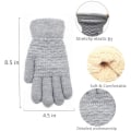 Miniatyrbillede 5 af 5: Vintervarme Touchscreen Handsker til Kvinder med Fleecefor Gray