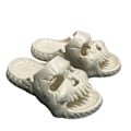 Miniatyrbild 1 av 4: Skull Tofflor Sliders, Roliga Skull Tofflor beige 40-41