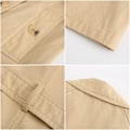 Miniatyrbillede 6 af 11: Dame Trenchcoat Lang Dobbeltbrystet Efterårsmode Klassisk Lapel Slank Overfrakke khaki M