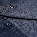 Miniatyrbild 4 av 5: Långärmad jeansskjorta för män dark blue M