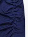 Miniatyrbilde 3 av 4: Høytaljet peplum midi blyant skjørt for kvinner Dark Blue M