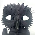 Pikkukuva 5 / 6: Smiffys Korppinaamio, Halloween-naamiaisasuste black