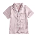 Miniatyrbilde 3 av 11: Satin Pyjamas Sett Silke Pjs Kort Erme Barnesovesett apricot 110