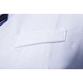 Miniatyrbild 7 av 10: Väst för herr, dubbelknäppt, V-ringad, smal passform, formell bröllopsklänning White XL