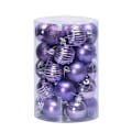 Miniatyrbild 1 av 5: 34 st julbollsprydnader Set för julgran purple