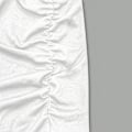 Miniatyrbilde 3 av 5: Høytaljet peplum midi blyant skjørt for kvinner White XL