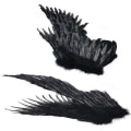 Miniatyrbilde 4 av 4: Englevinger med elastisk Halloween-kostymevinger Black S