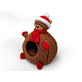 Miniatyrbild 2 av 2: Julkattsäng, Kan Användas Som Julkattslåda Brown L