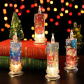 Miniatyrbilde 9 av 11: 3 stk Julelys uten flamme for hjemmedekorasjon Set 3