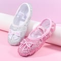 Pikkukuva 8 / 9: Tyttöjen Balettitossut Glitter Split-Sole Tanssikengät Colorful 29
