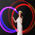 Miniatyrbilde 3 av 7: LED Poi-kuler med svirrende lys, rave-leketøy, fargeskiftende Poi-kuler
