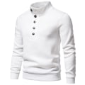 Miniatyrbilde 1 av 5: Hettegenser for menn, avslappet strikket genser White XL