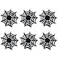 Miniatyrbillede 1 af 6: 6 stk. Halloween Udhulede Edderkoppespind Underkopper 6PCS