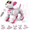 Miniatyrbillede 1 af 8: Fjernstyret Robot Hund, RC Interaktiv Intelligent Gående Dansende Robot Legetøj PINK