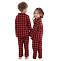 Miniatyrbild 5 av 8: Jul Familj Matchande Kläder Röd Rutig Pyjamas Black 80cm