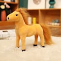 Miniatyrbillede 1 af 11: Sød Heste Plyslegetøj, Simulerings Pony Udstoppede Dyr light brown 40cm