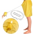 Miniatyrbillede 2 af 6: Sjove Kyllinge-Skildpadde Shorts, Søde Tilbageklappelige Kyllinge Shorts Yellow M